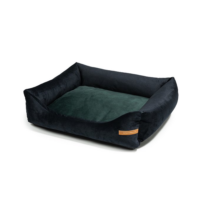 Schwarzes Hundebett "Otto" mit orthopdischer Matratze Online-Grohandel |  Orderchamp