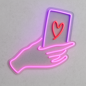 NEON LED LOVE CARD