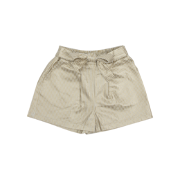 'Short gold kids shorts with sizes 134-140, 122-128, 110-116, 98-104, 86-92, 74-80, 62-68. The shorts have a relaxed, casual style.'