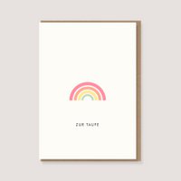 Folding card with envelope - "Rainbow - For baptism"