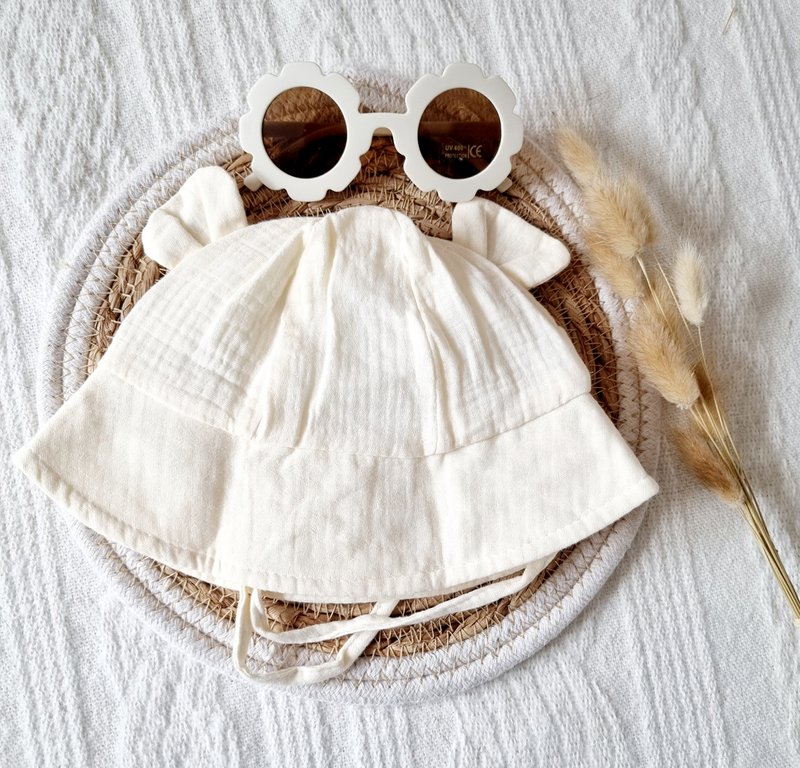 Hydrophiler Sonnenhut für Babys – Beige