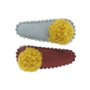 Baby Haarspange DUO Pompon OK 3534