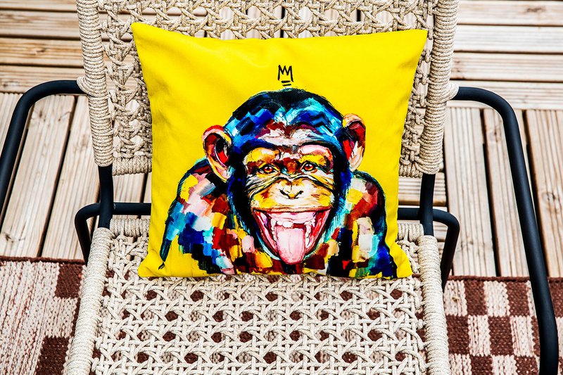 Cushion Funky Monkey af Vincent Richeux
