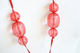 Halsketting Medium - rood