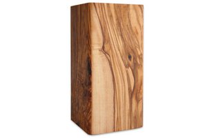 Utensilienbecher ECKIG aus Olivenholz