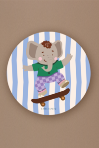 Wandkreis Elefant Olaf - Kinderzimmerdekoration