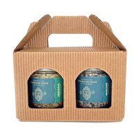 Zeeuwsche Zoute Glass Pot Duoset Zilt