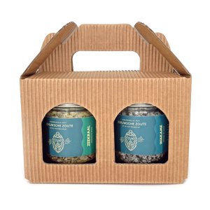 Zeeuwsche Zoute Glazen Pot Duoset Zilt