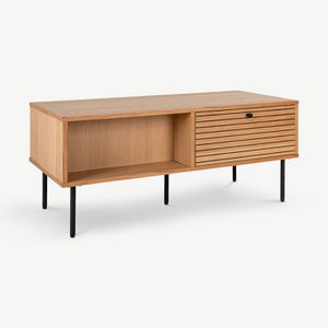 Lucienne salontafel met opbergruimte, natuurlijk hout