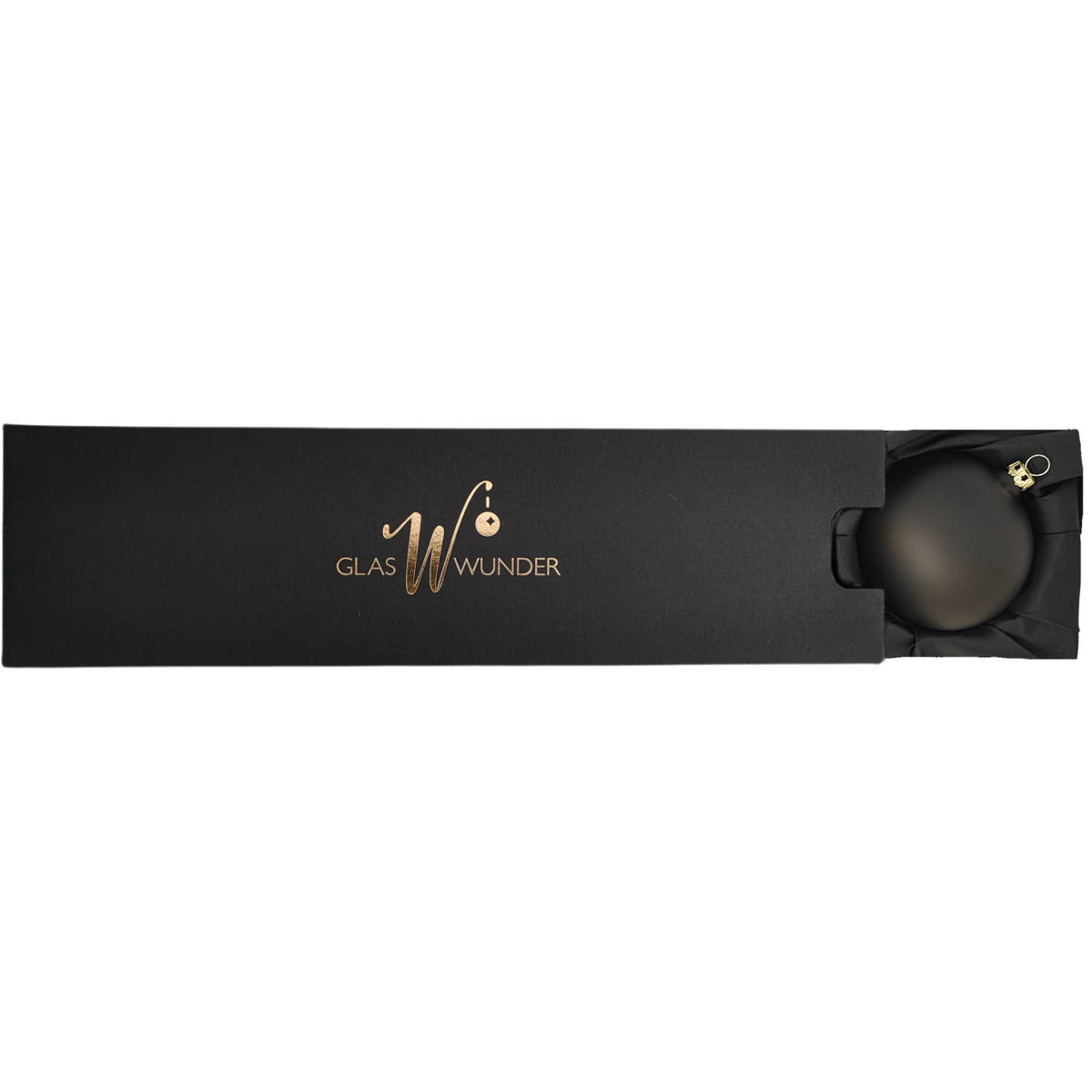 "night" - 8 cm Christmas balls matt black