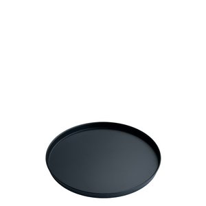 Metalen dienblad Elias D25cm, H1,5cm, zwart
