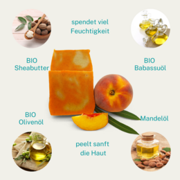 SAVON EXFOLIANT PÊCHE MARACUJA