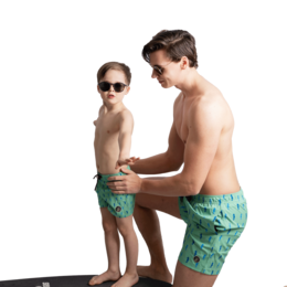 Badeshorts Junge - 'Herum reiten'