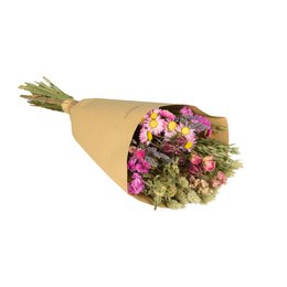 Trockenblumen - Feldstrauß - Rosa