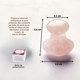 Champi Gua Sha – Rose Quartz – Effective Facial Massage – Complexion Radiance and Healthy Glow Effect – Well-Being Accessory Tool