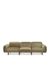 Zitbank, groen velours