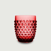 Arca Dotted aqua - Acryl Drinkbeker 350ml - rood - duurzaam, lichtgewicht, onbreekbaar, ideaal voor in de tuin, picknick, speelse look
