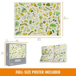 Rompecabezas verde (1000 piezas)