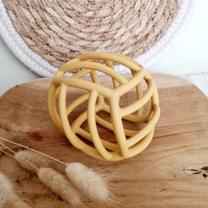 Flexibler Silikon-Motorball – Ockergelb