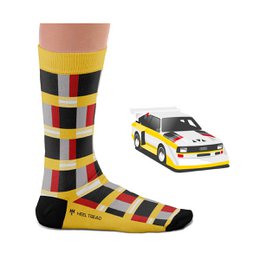 Colorful striped socks with a retro-inspired design. Made of soft, breathable materials for all-day comfort.