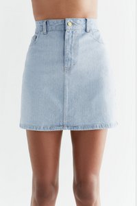 WA2009-352 | Women's Denim Skirt - Light Slate Blue