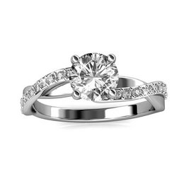 Bague Eleanor - Argenté et Cristal
