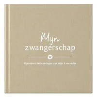 Fyllbooks Mijn zwangerschapsdagboek - Linnen Taupe