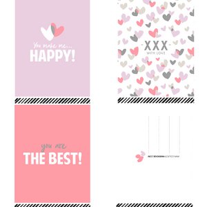 Love greeting card set - 30 pieces