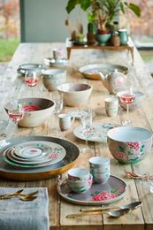 Bowl Blushing Birds Khaki 15cm