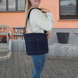 Domelo gewaxte canvas schoudertas voor dames. Waterafstotende hobo-tas. Veganistische buideltas. Dames/meisjes schoudertas met verstelbaar hengsel. Lichtgewicht grote stoffen tas met ritssluiting.
