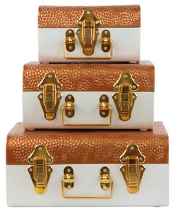 SUITCASE CHESTS TREASURE 3 PIECE SET (HOFF6900)