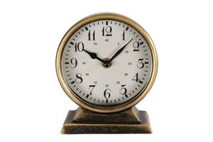 Uhr rund Caroline S Metall 13x65x15cm