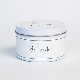 Citation bougie en canette - You rock