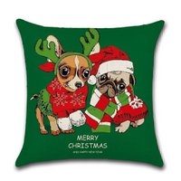 Cushion Cover Christmas - Little Dogs