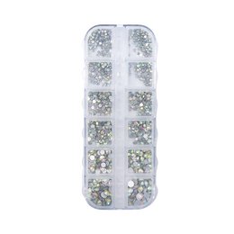 Pearlescent face and nail jewel kit with assorted rhinestones in various shapes and sizes.