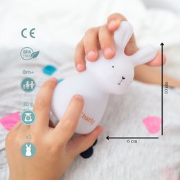 Night light - Rabbit Loïs - battery-powered - white