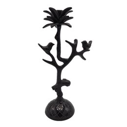 Bougeoir - Oiseau - Noir Antique