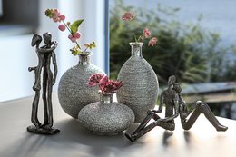 Vase "Miro" sølvglaseret VE 6 so