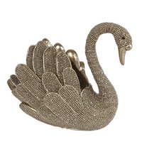 Sculptuur Zwaan glinster goud