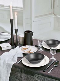 Set/6 Tea Spoons Matt Black