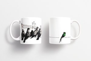 Banksy Keramikbecher 325ml - Vögel