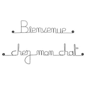 Metalen decoratie “Welkom bij mijn kat”