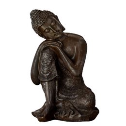 Thai Thinker Buddha Statue - Zen and Feng Shui Decoration - Lucky Object - Zen Gift Idea - Decoration