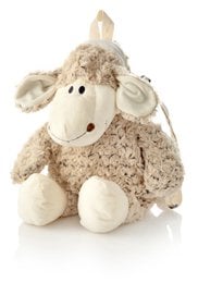 Soft, plush backpack in the shape of a sheep, measuring 55 cm. Made of high-quality materials for a comfortable and durable carry.