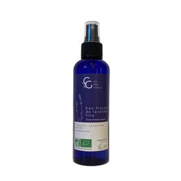 Organic fine lavender floral water - 200mL. This lavender-infused water is a natural, soothing product for skin and hair care. The spray bottle format makes it easy to apply.