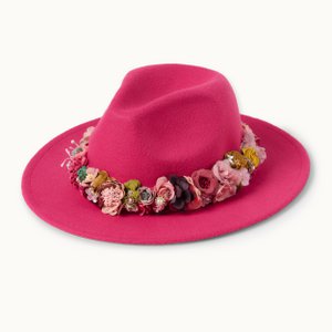 Hut with flowers pink