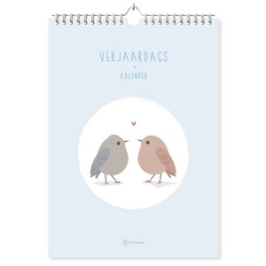 Fyllbooks Geburtstagskalender A4 - Vögel