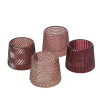 Teelichthalter Sabena rosa H7cm