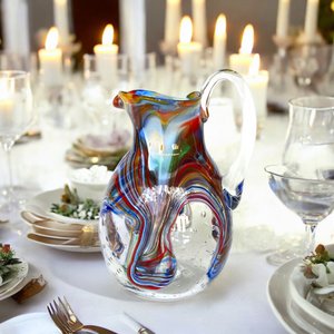 1 Longhi Caraffa in Murano glass, built on the island of Murano, blow and handmade by master glassmakers - Special Edition - 1000 ml.