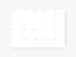 Wochenplaner / Plain